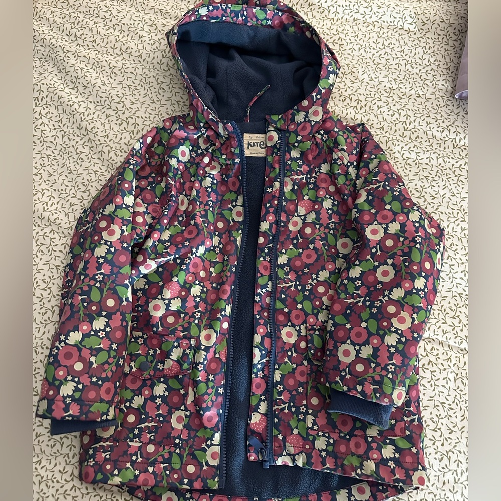 Kite kids fleece lined rain coat
